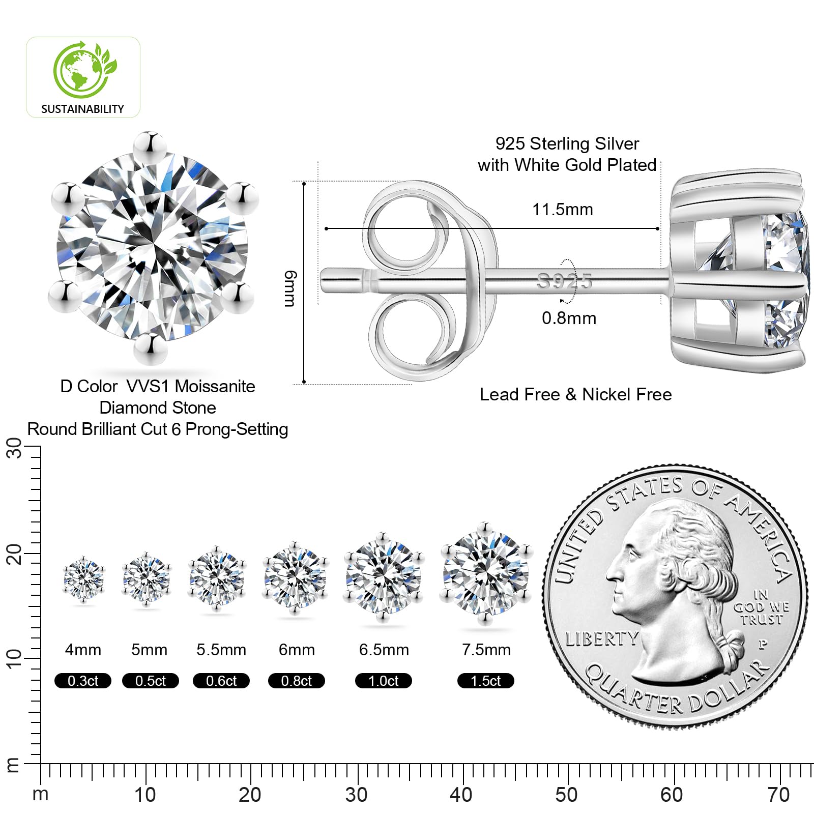 1.0 CTW (0.5 Ct Each)-0204 SL