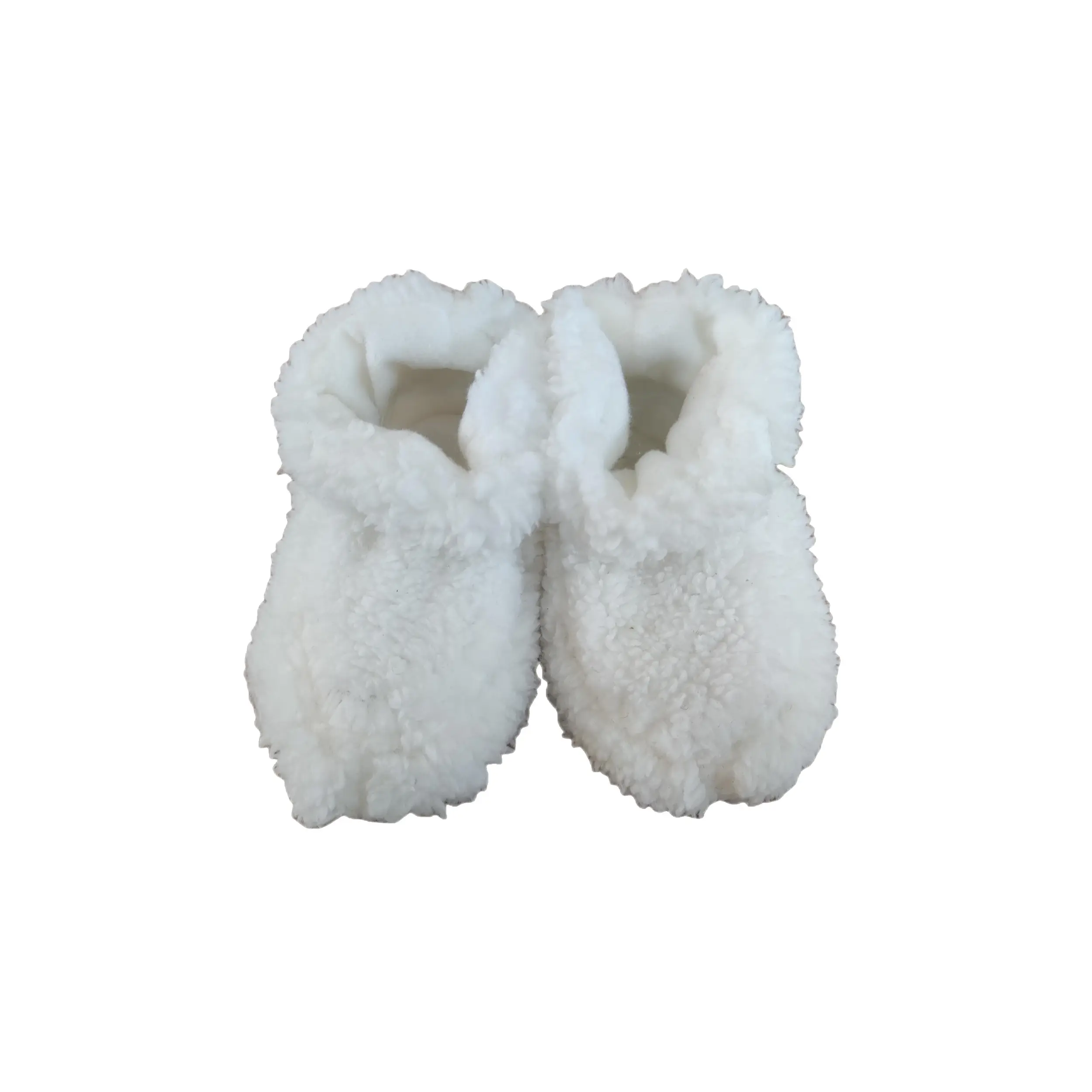 Zapatos de invierno ligeros para bebé, niño, blanco, felpa cálida, para interiores, recién nacido