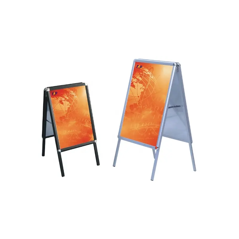 Aluminium Snap Frame Staan Dubbelzijdig Poster Display Stands