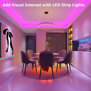 5050RGB 60led/m смарт-светодиодная лента комплект DC12V мягкая световая ЛЕНТА Flex Tuya WIFI RGB светодиодная лента - Product Image 4