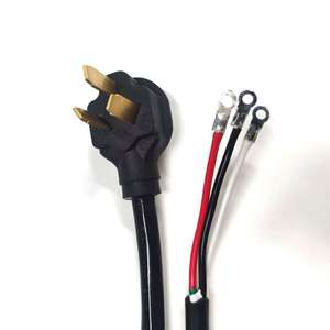NEMA 10-50P3プロングドライヤーコード10フィートNema10-30P延長ワイヤー30アンペア、3つのリング端子付き - Product Image 2
