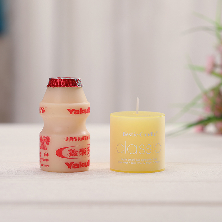 Pink Beautiful Macaron Wax Tea Light Candle Green Favors Scent, Luxury Candle For Home Scent Gift Set