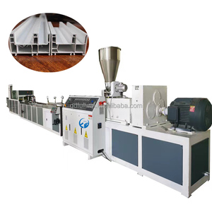 UPVC窗门框制造机WPC PVC型材挤出生产线交流电机塑料挤出机厂家 - Product Image 1