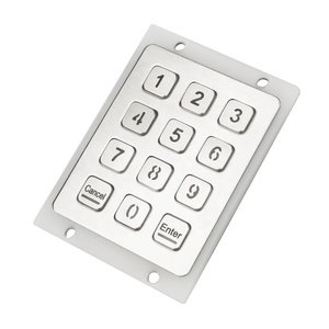 5 <strong>keys</strong> IP67 illuminated usb metal numeric <strong>function</strong> keypad - Product Image 2