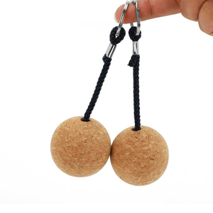 环保定制软软木塞球钥匙扣带品牌浮动钥匙扣 - Product Image 1