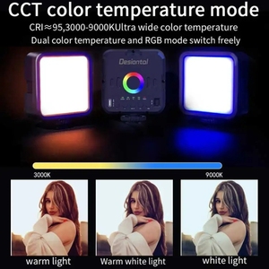Desiontal W70 tam renkli RGB canlı dolgu ışığı taşınabilir küçük cep lambası ortam fotoğraf el fotoğraf aydınlatma - Product Image 6