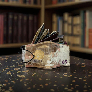 Boshiho hóa đơn tiền in 100 đô la hóa đơn tiền Ví làm bằng tay cổ điển Bifold ngắn chủ thẻ tín dụng tùy chỉnh theo thiết kế - Product Image 6