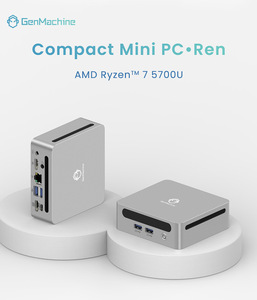 便携式台式AMD迷你电脑Ryzen R7 5700U视窗10/11游戏电脑低功耗金属超静音迷你电脑Ryzen - Product Image 3