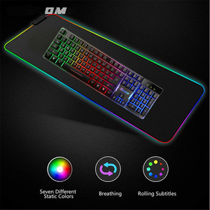 RGB LED Mouse Pad per Gaming Computer Gamer tappetino per Mouse grande gioco in gomma No-slip tappetino per Mouse grande tappetino per Mouse per PC portatile tastiera per Computer - Product Image 4