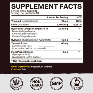 Sıcak satış 100% organik kollajen ve C vitamini takviyeleri cilt beyazlatma kapsülleri ve hapları yetişkinler için - Product Image 2