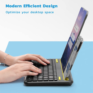Máquina de escribir inalámbrica BT, mini teclado portátil delgado para tabletas android, windows, pc y teléfonos inteligentes - Product Image 5