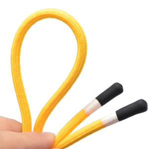 Silicone Yellow Elasticity Rope Silicone Head Polyester Material Round Pull Rope 3mm-6mm Can Be Customized Size - Product Image 4