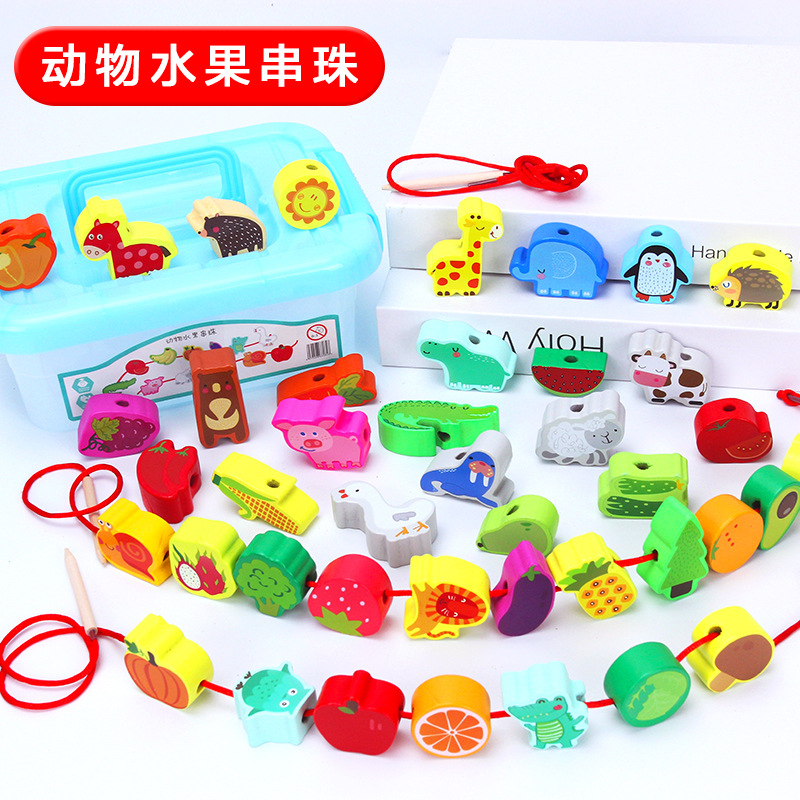 42 animaux fruits perlés