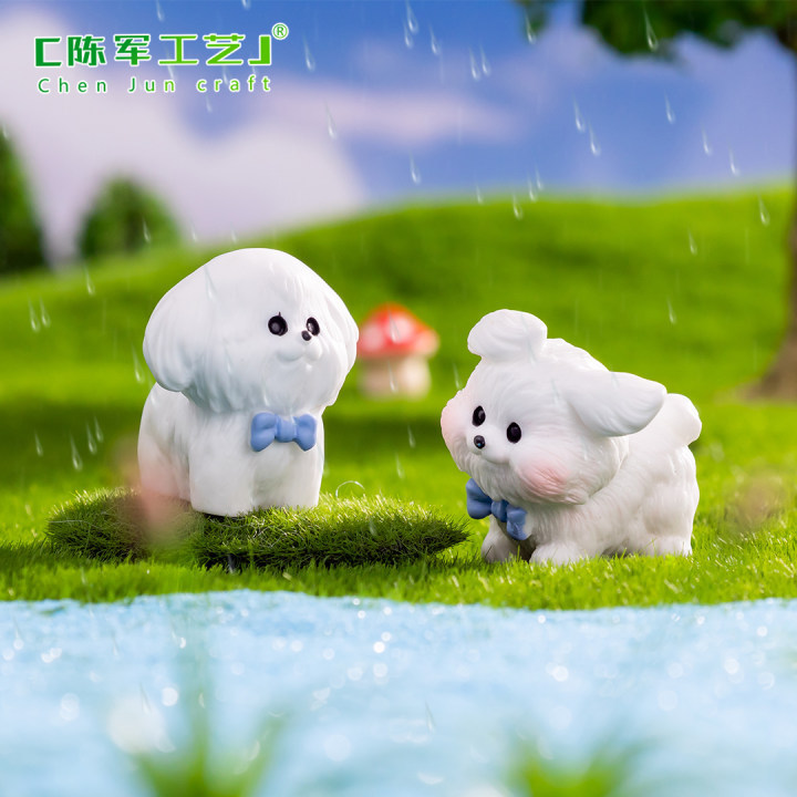 Chiot au vent et à la pluie