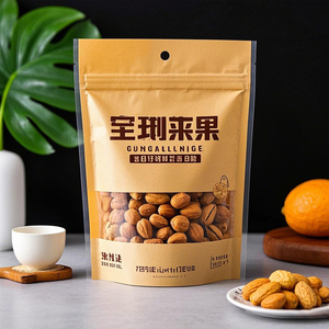 In kỹ thuật số Túi giấy <span class=keywords><strong>Kraft</strong></span> cấp thực phẩm thân thiện với môi trường không mùi dầu Tự hỗ trợ bao bì giấy <span class=keywords><strong>Kraft</strong></span> - Product Image 3