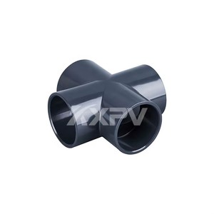 塑料UPVC聚氯乙烯四路等交叉三通管道连接器DN15-DN200 1/2-8英寸1/2英寸-8英寸