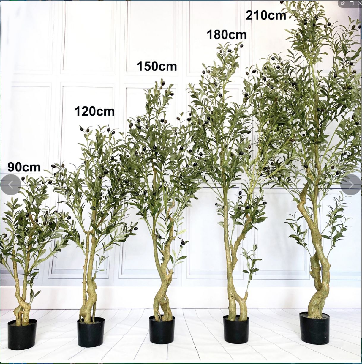 Tree-90cm olive double-stemmed/35.43in