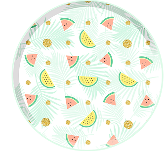 Assiette en carton de 7 pouces