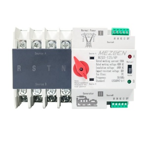 MZQ3-4P 125A DINレールタイプMEZEENATSデュアルパワー自動転送スイッチPCタイプ2P 3P 4P切り替えスイッチ - Product Image 6