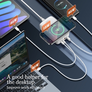 LDNIO Q4010迷你便携式OEM GaN 140W USB C型壁式充电器直插快速充电插座手机旅行适配器 - Product Image 2