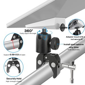 Starlink Mini <strong>Mount</strong> Adjustable Clamp <strong>Mount</strong> Pole <strong>Mount</strong> for RV Yacht Camper Guardrails Compatible with Original Pipe Fittings