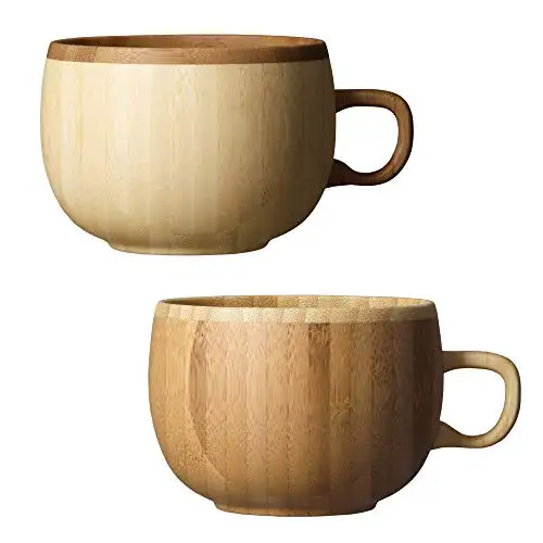 Taza de café de madera de alta calidad, taza de bebida ecológica, taza de café de madera de Bambú