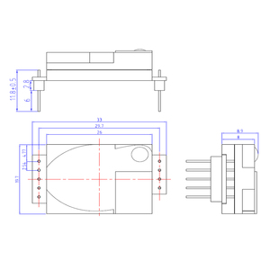 YYS SC8 Small Size 400-5000ppm NDIR CO2 <strong>Sensor</strong> CO2 Monitoring <strong>Sensor</strong> Module