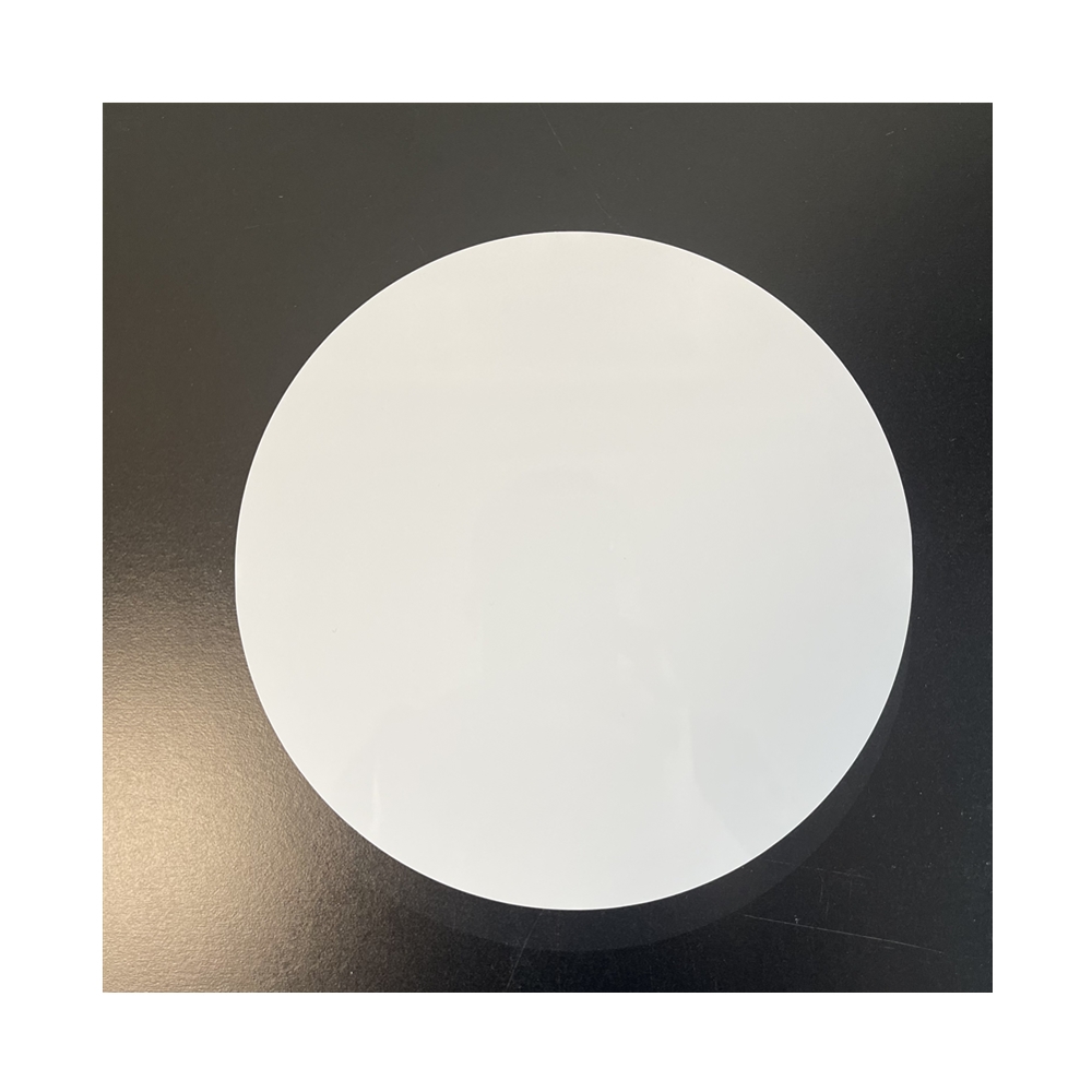 Gloss White Round at 10inchx0.65mm No Holes