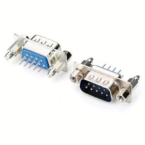 D-SUB 9Pin ตัวเชื่อมต่อตัวผู้ปลั๊ก DB9ชนิด V/T ปลั๊กเสียบ4-40 # NUT DB 9สำหรับ PCB - Product Image 4