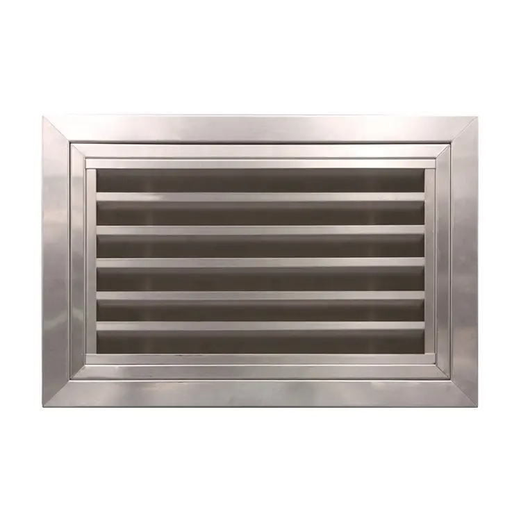 Ar condicionado ventilação sistema aço inoxidável fornecimento ar ventilação impermeável ventilação grade