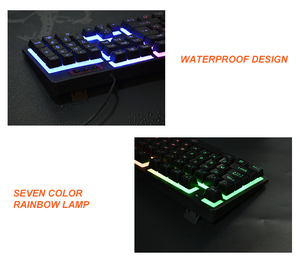 Conjunto de ratón y teclado con cable, luces RGB brillantes para juegos, teclado y ratón para ordenador y portátil, gran oferta - Product Image 5