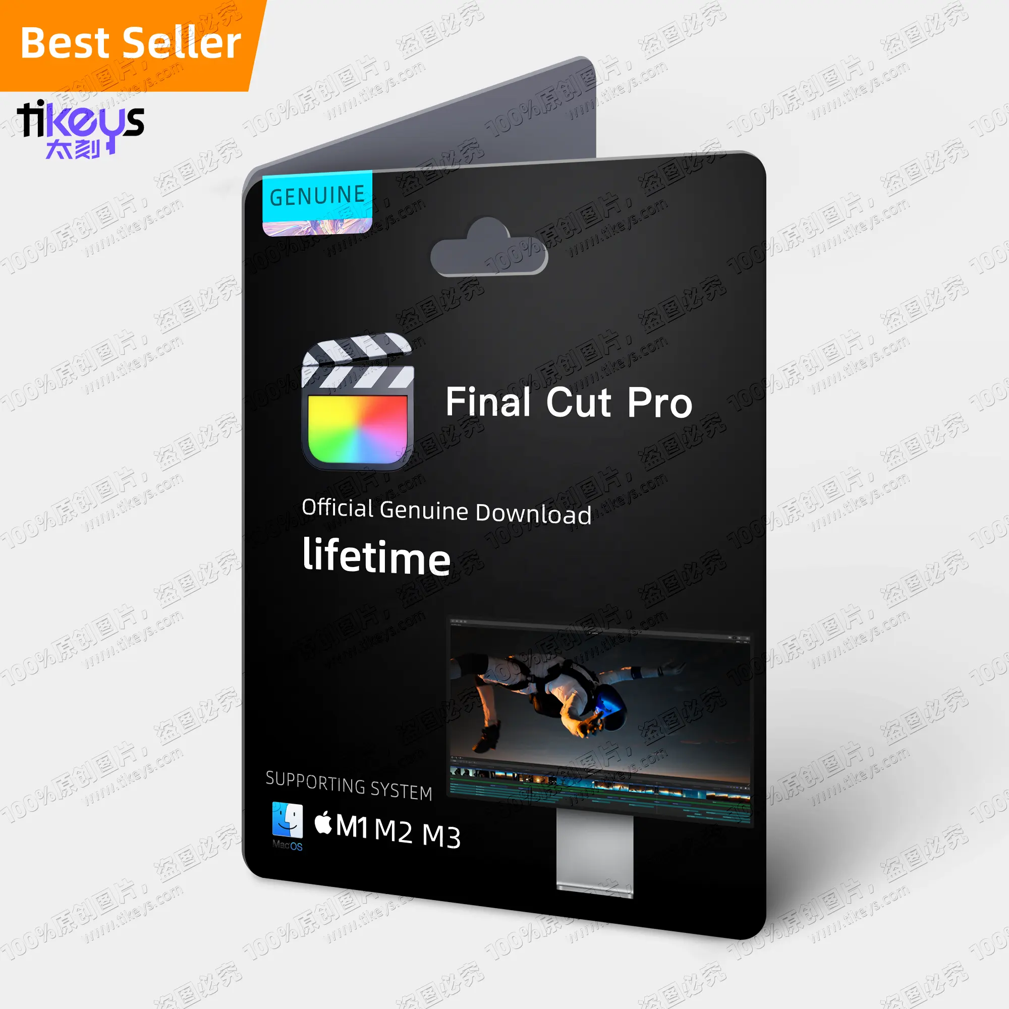 24/7 Final Cut Pro X en línea para Mac/M1/M2/M3 Enviar cuenta Descarga oficial genuina Software de edición de video de por vida