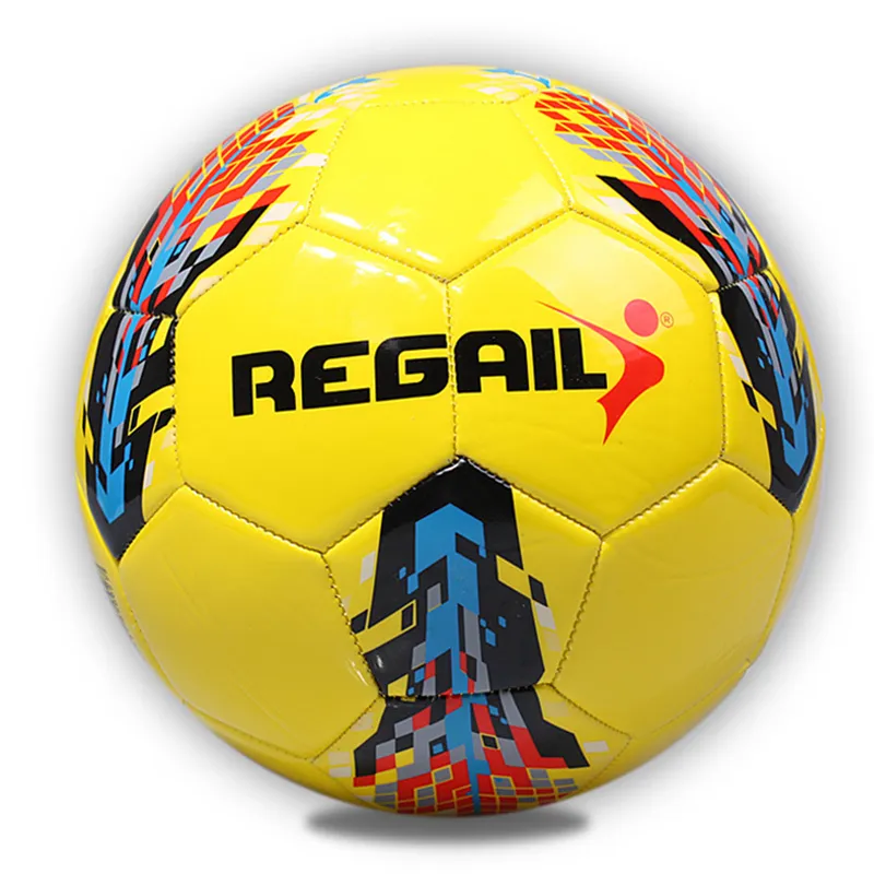 Balón de fútbol de PVC PU para interiores y exteriores, diseño mixto con logotipo personalizado, entrega rápida