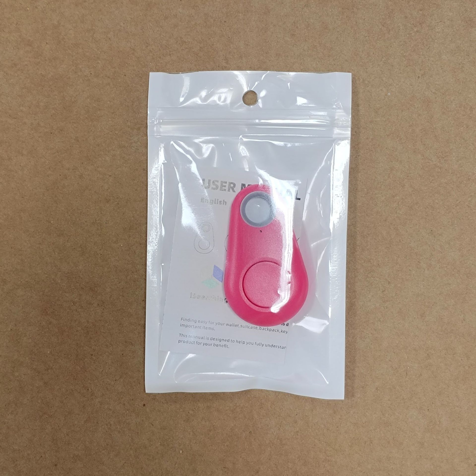 Instrucciones para la bolsa nacarada rosa.