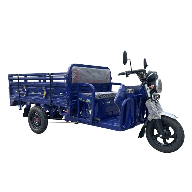 Passenger and Cargo Double Use Gasoline Driving Tricycle with Double seats Hot Sale China