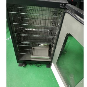Dikey elektrikli sigara içen pişirme tavuk ızgara makinesi paslanmaz çelik dikey et izgara sigara içen pencere tasarımı ile - Product Image 3