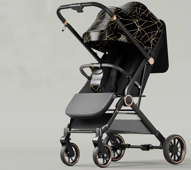 Gold and Black-Two-way push PU wheel