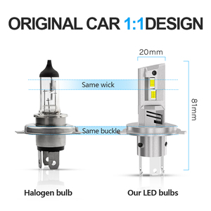 H7 Led far ampulü 12V halojen boyutu H4 H1 H3 H13 9007 9005 H11 Canbus araba Led ampul CSP çip Led H7 araba far - Product Image 2