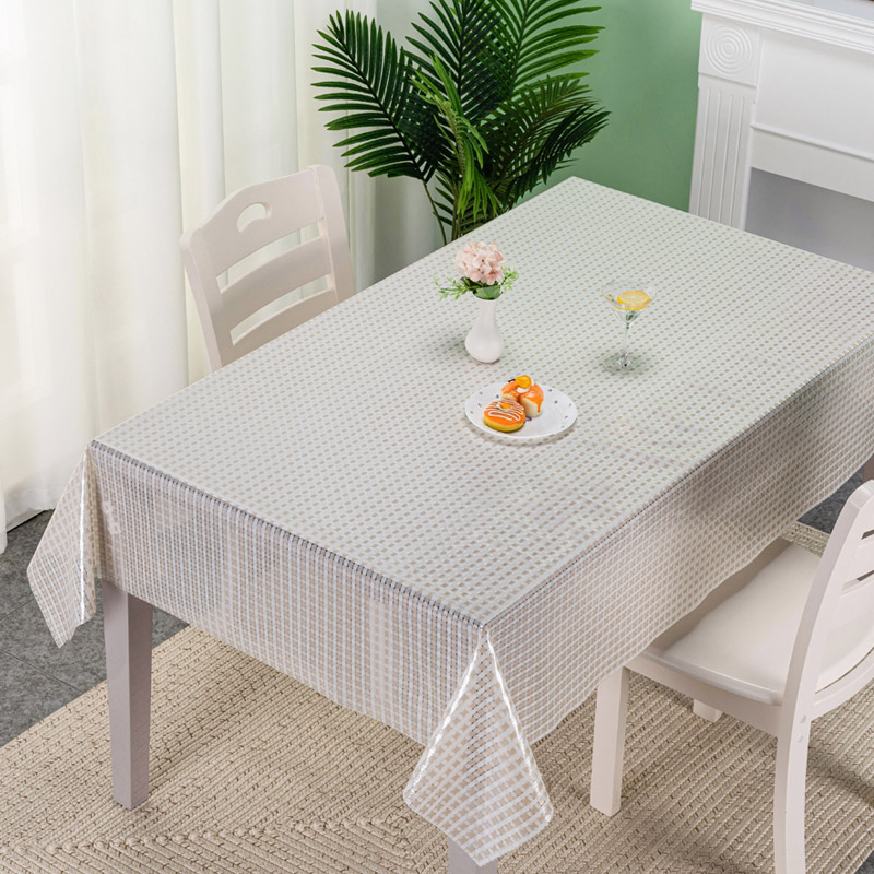 PVC Lace Table Cloth China Home White Table Cloths for Wedding