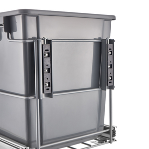 Cubo de basura doble extraíble de 20l para cocina, cubo de basura integrado debajo de la clasificación deslizante, cubo de basura, cajones de cierre Solf - Product Image 6