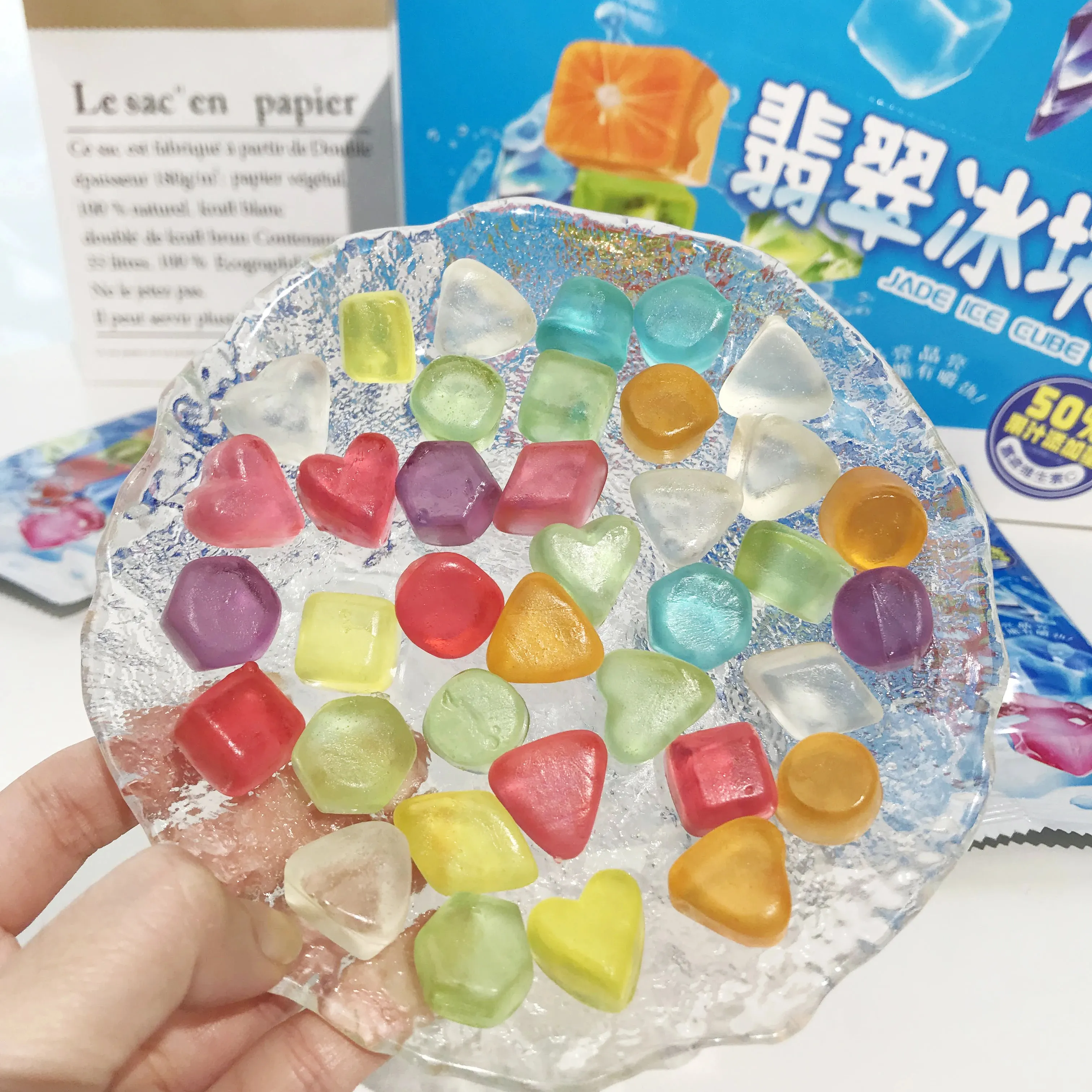 Cube gummy Candy Forma de dibujos animados Caramelo Suave venta al por mayor Fabricación de dulces frutas Gummi candi