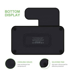 15W 18W hızlı 3 in 1 4 in 1 kablosuz şarj için android ios telefon 12 11 Xs Max Xr X 8 artı izle Se 6 5 4 3 - Product Image 5