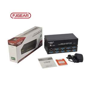 Divisor VGA Fjgear de 8 puertos, 350MHz, 1 entrada, 8 salidas, resolución de hasta 1920x1440, distancia de transmisión de hasta 50m