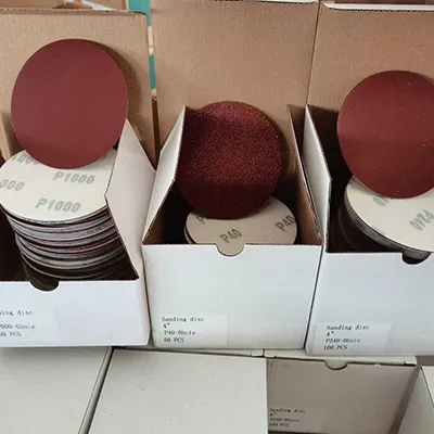 Discos abrasivos rojos de 125mm y 5 pulgadas con 8 agujeros, disco de lijado de gancho y bucle de 150mm y 6 pulgadas, lijadora de papel de lija de grano 120, papel de lija redondo