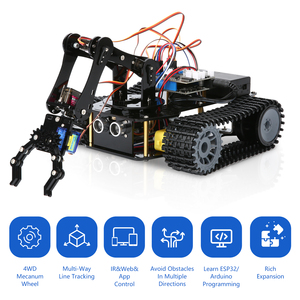 ACEBOTT ESP32 programmabile Robot braccio per auto sensore codifica Set intelligente per l'apprendimento Kit di automazione Kit robotica