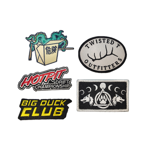 Tùy Chỉnh Thêu Phù Hiệu Nhà Cung Cấp Nhà Sản Xuất Biker Xe Máy Thêu Đội Câu Lạc Bộ Bóng Đá Sắt Trên Dễ Dàng Nhanh Chóng Phát Hành Các Bản Vá Lỗi - Product Image 1