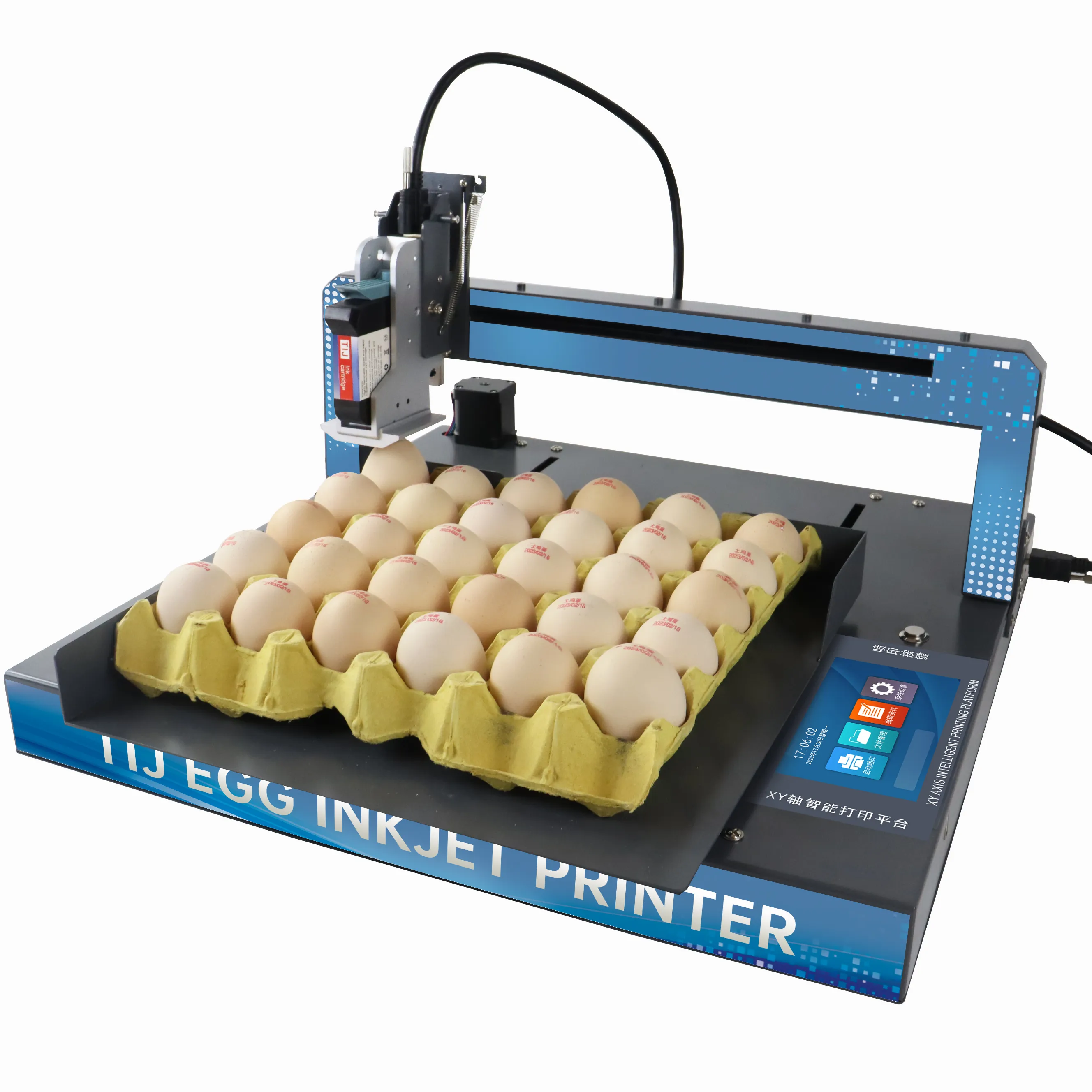 Высокоскоростной струйный принтер для штамповки яиц
