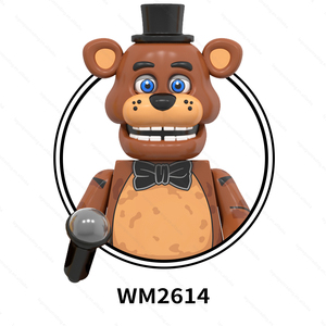 WM6170 FNAF oyun rakamlar Abby Mike Bonnie hediye çocuk Juguetes DIY yapı taşı setleri çocuklar için eğitici oyuncaklar