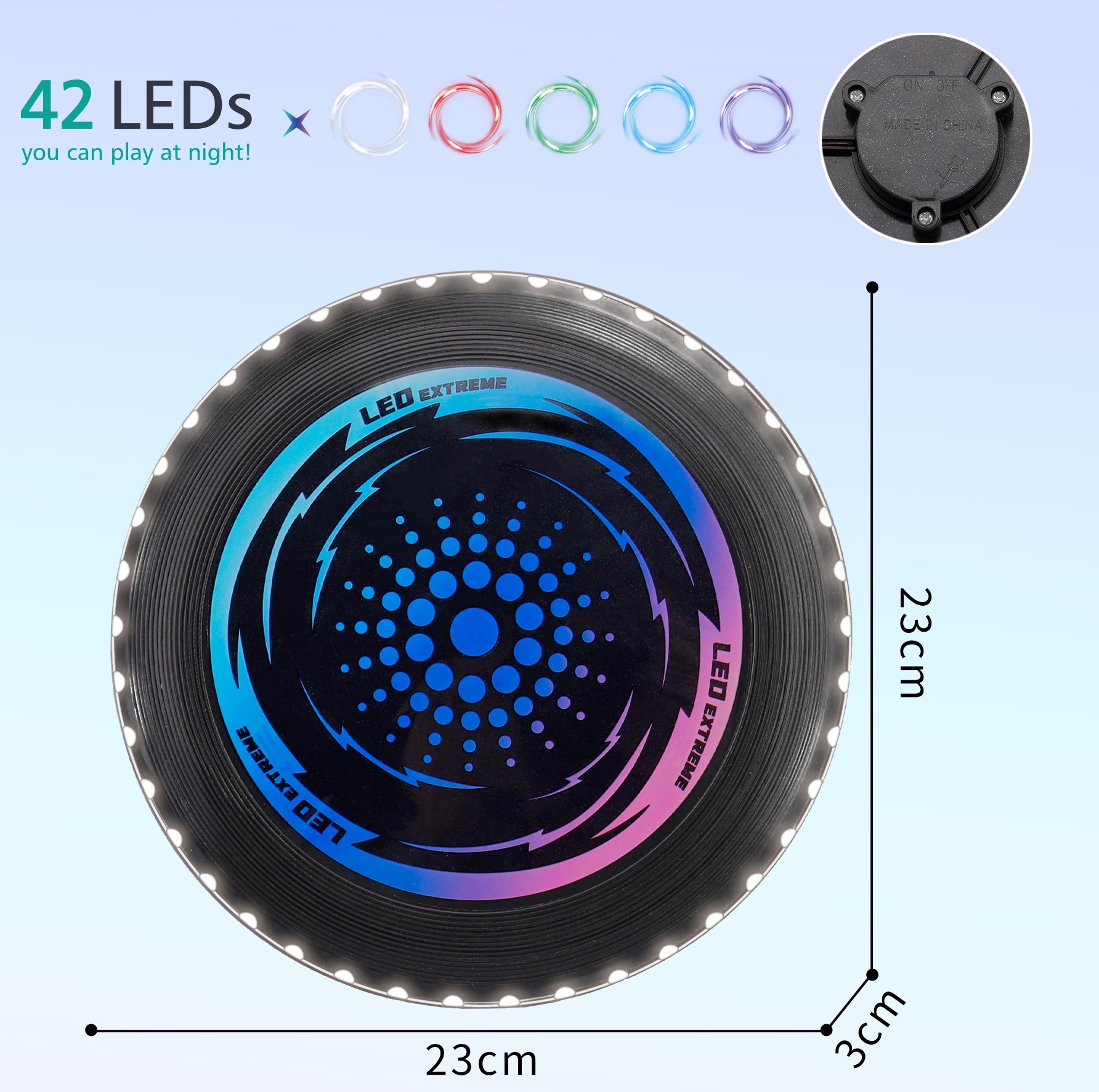 Noir 23CM 42LED