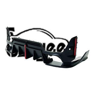 BMW için LED fren işığı arka tampon difüzör egzoz yükseltme G20 LCI G28 2020- 330i m340i karbon Fiber gövde kiti araba aksesuarı CS